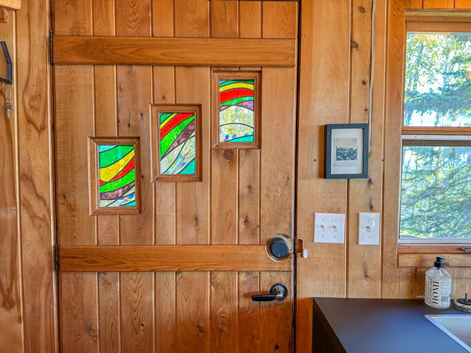 Stain Glass on Back Door