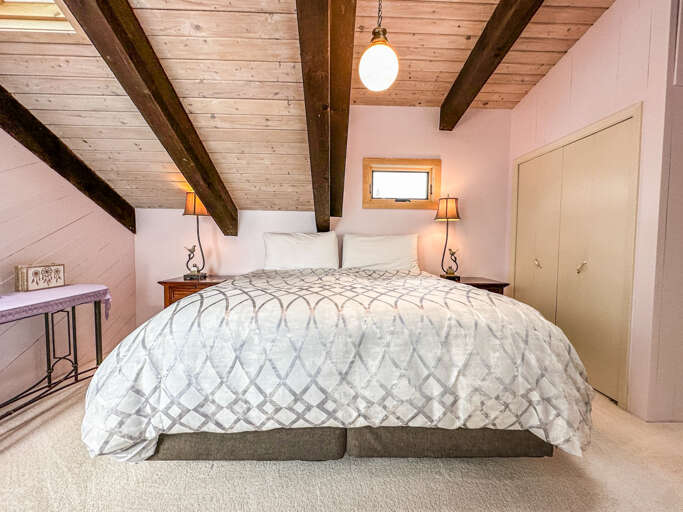 King Bed in Bedroom 1