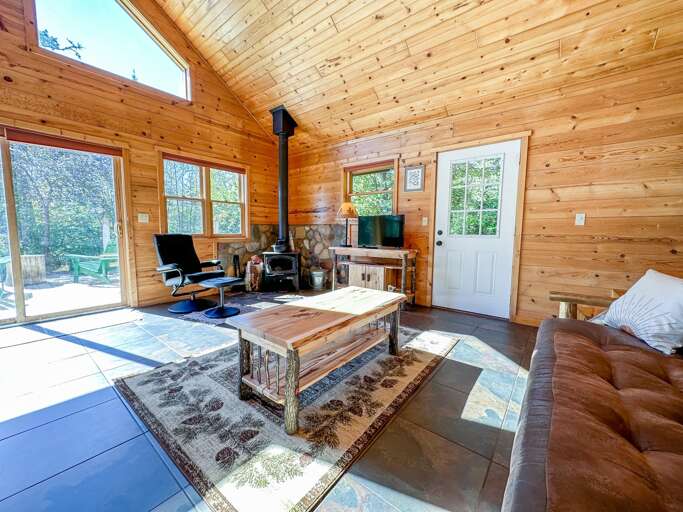 Enjoy a movie night in the living room. Enjoy a movie night in the living room.