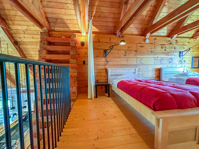 Loft bedroom.