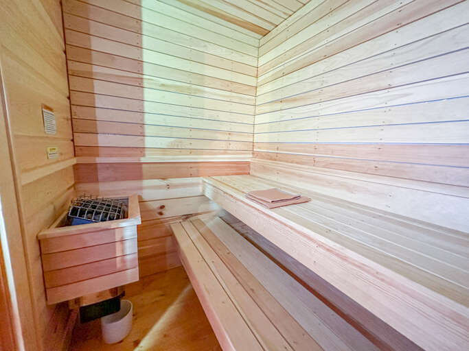 The sauna.