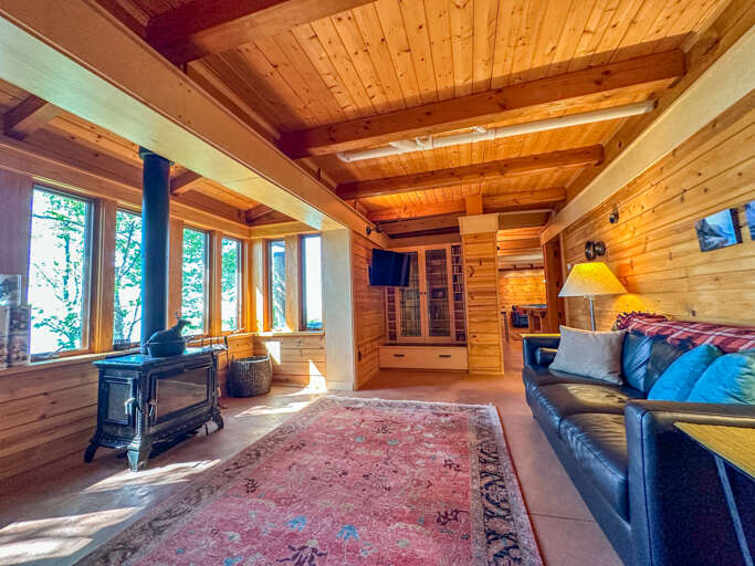 Lower level living room.