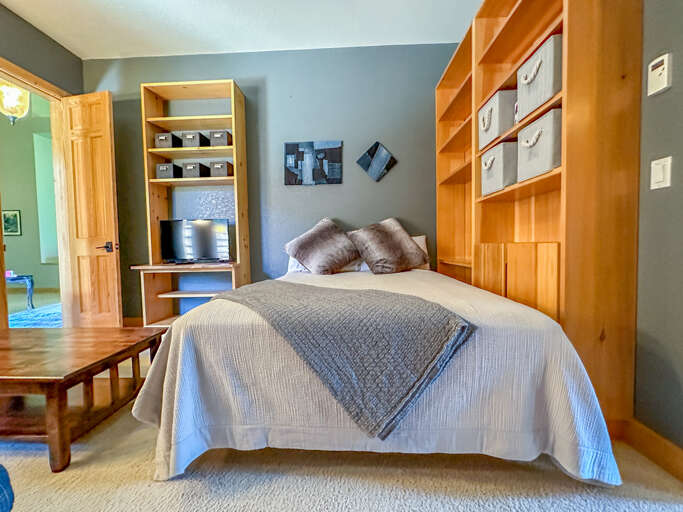 Queen Bed in Bedroom 2.