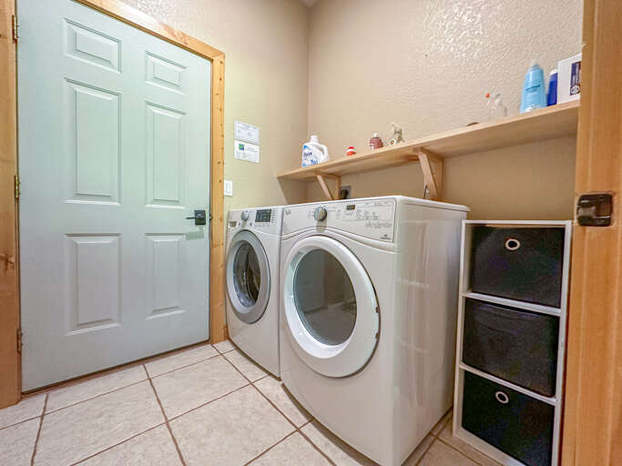 Laundry room located near the garage.