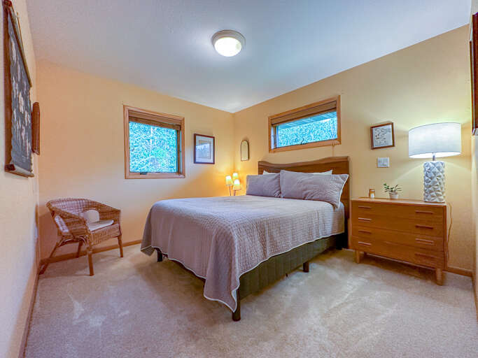 Bedroom 2 has a queen bed.