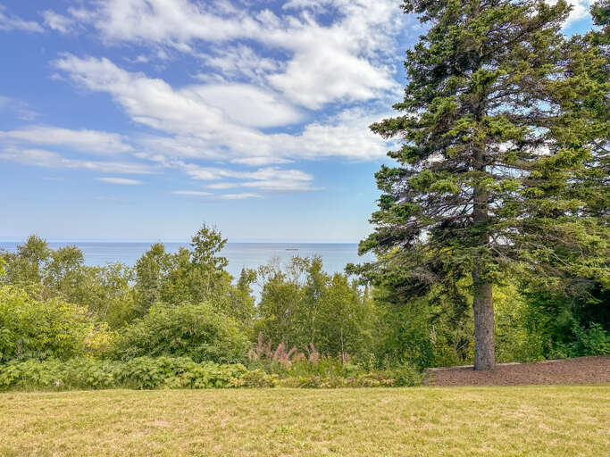 Views of 5 Mile Rock from the patio.