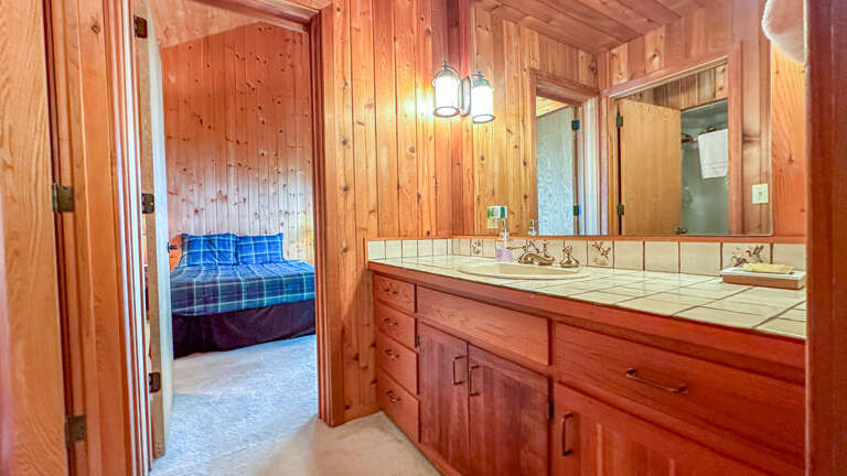 Jack and Jill Bathroom looking towards Bedroom 2.