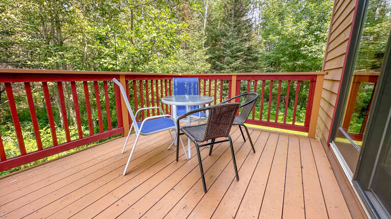 Back deck of Charlie's Haven.