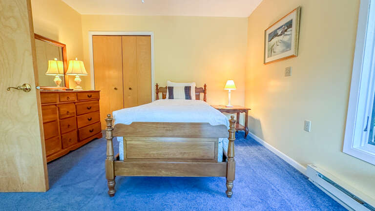 Twin bed in Bedroom 2.