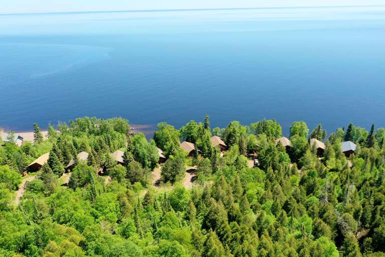 The Lutsen Log Cabins on Lake Superior