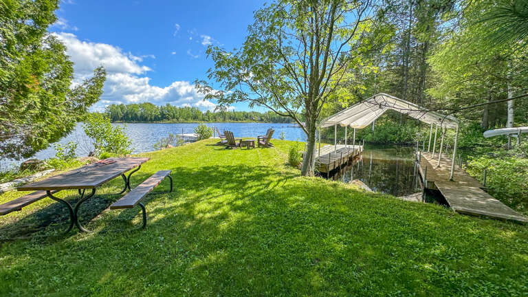 Enjoy the sunrise side of Devil Track Lake with a stunning view worth getting up early.