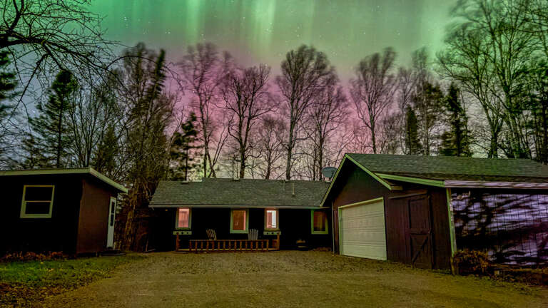 Northern Lights visible from Blue Loon.