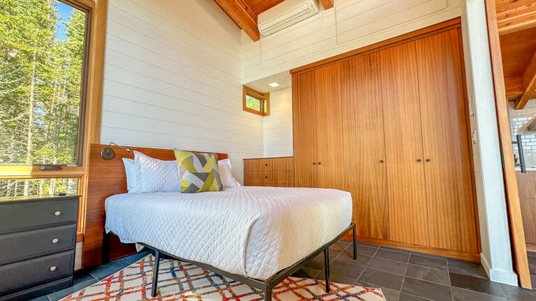 Bedroom 1 has an AC for those hot summer nights.