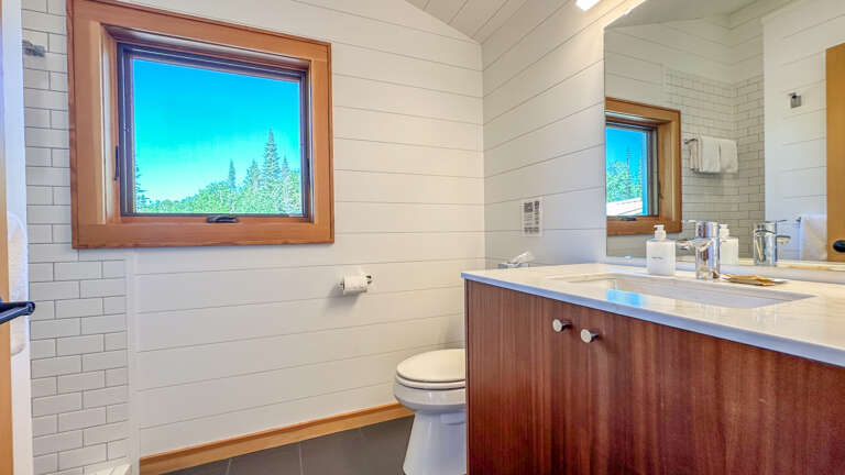 Bathroom above the garage.