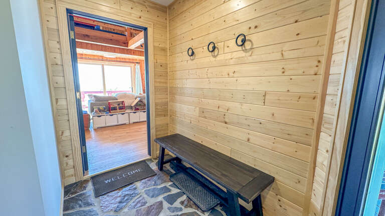 Entryway looking into the Kids Cabin.