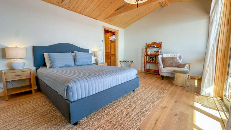 Bedroom 2 has a queen bed.