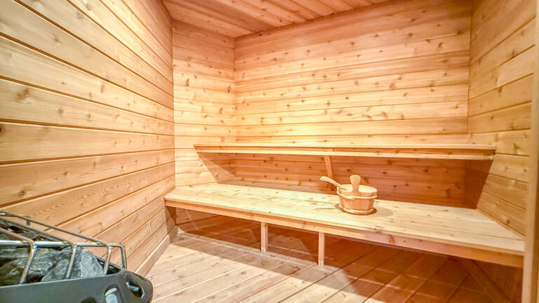 Enjoy a relaxing sauna after a long day of exploring the North Shore. Enjoy a relaxing sauna after a long day of exploring the North Shore.
