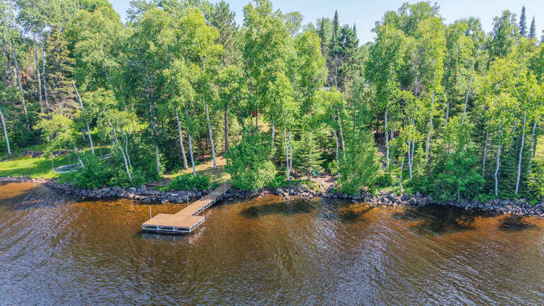 Enjoy use of the private dock during your stay at Cozy Cabin on Devil Track Lake. Enjoy use of the private dock during your stay at Cozy Cabin on Devil Track Lake.
