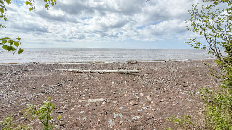 Private stretch of Lake Superior shoreline. Private stretch of Lake Superior shoreline.