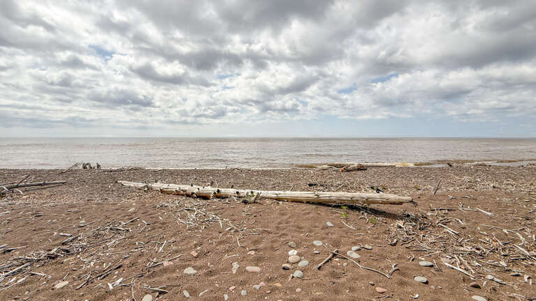 Hunt for agates and collect driftwood from the private Lake Superior beach.