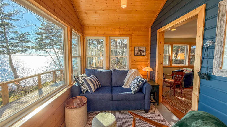 The full sized sleeper sofa is an additional sleeping area ideal for children.