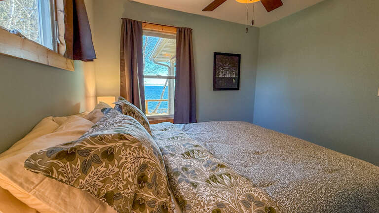 Lake Superior views from the bedroom.
