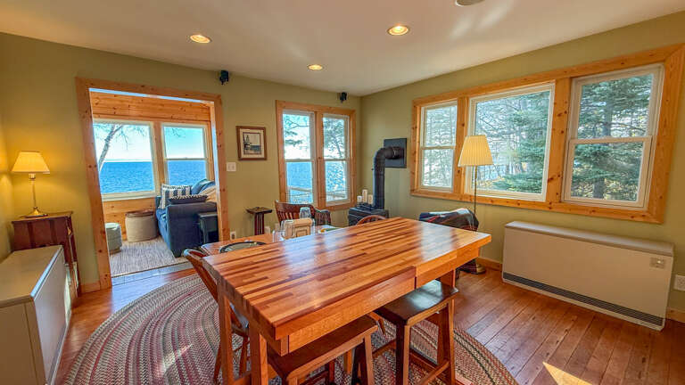 Lake Superior views from the Dining and Kitchen area.