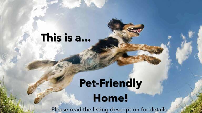 The property welcomes your furry family members, offering a pet-friendly environment where your four-legged companions can enjoy the getaway alongside you.