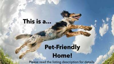The property welcomes your furry family members, offering a pet-friendly environment where your four-legged companions can enjoy the getaway alongside you.