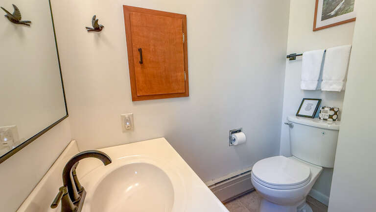 Freshen up in your private, spotless bathroom with all the essentials you need for a comfortable stay.