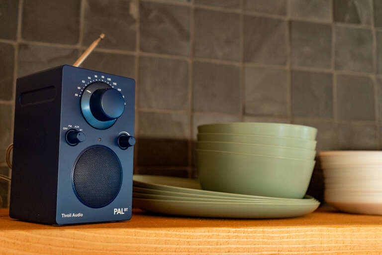 A stylish retro radio on your counter adds charm and convenience—tune in to your favorite station while you cook or unwind with morning coffee.