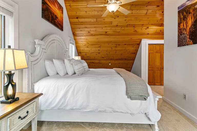 Primary King bedroom with plenty of closet space for all of your needs.