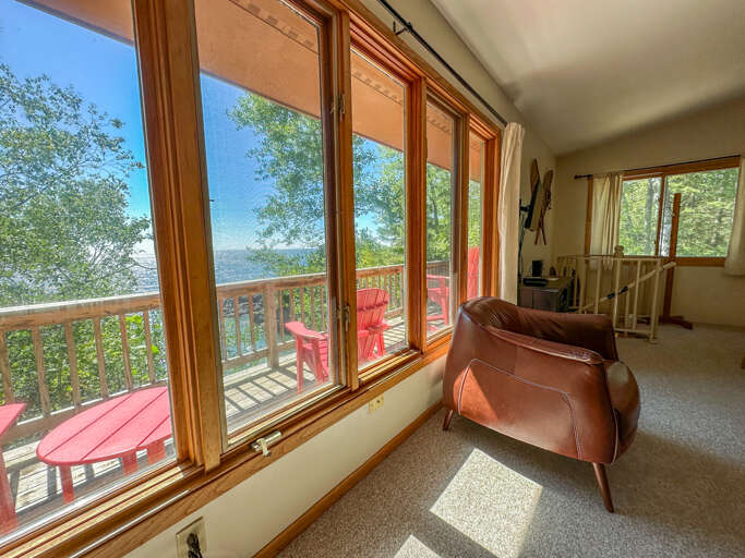 Lake Superior views from the living room.