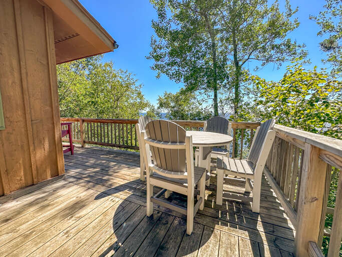 Seating on the deck.