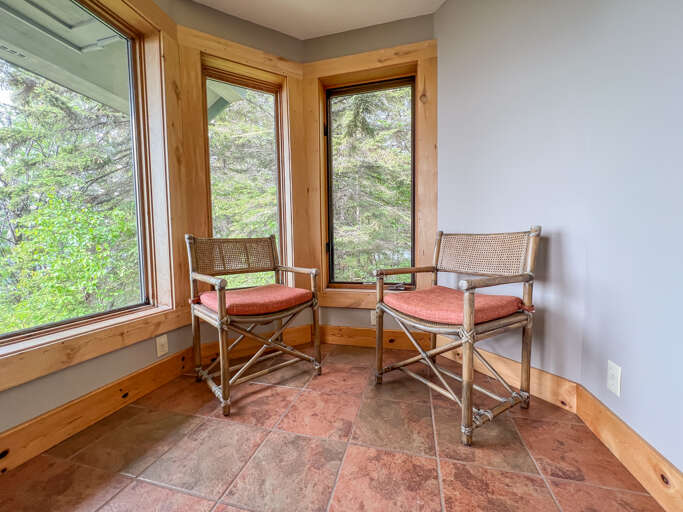 The sitting area in the first bedroom. The sitting area in the first bedroom.