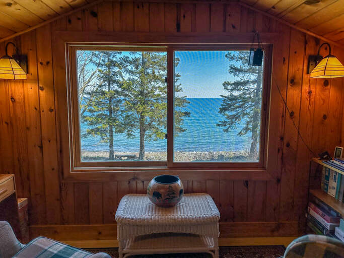 Lake views from the sitting area.