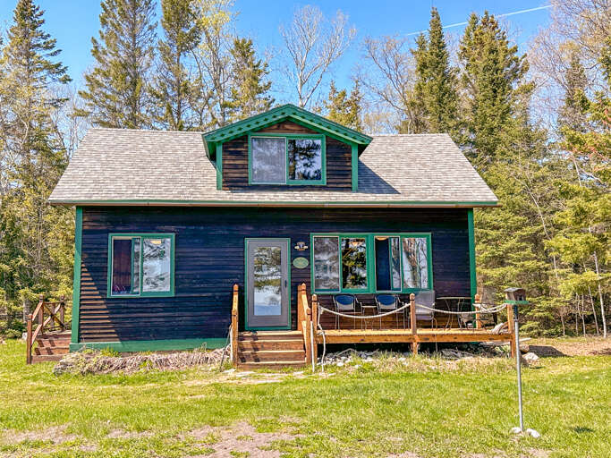 Enjoy the front deck on a warm summer morning.