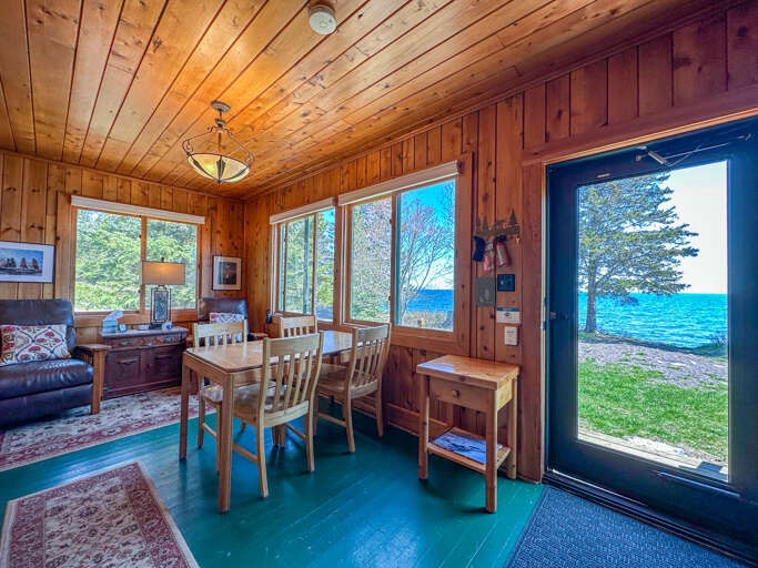 The windows provide wonderful Lake Superior views and lots of natural light.