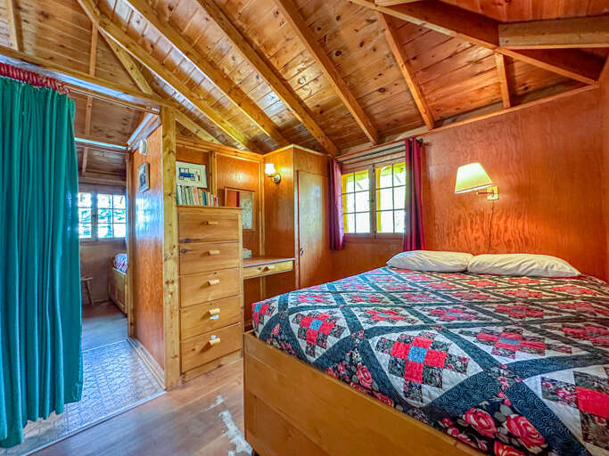 Bedroom 3 also has a built in desk.