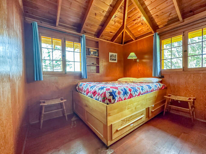 Bedrooms 2 and 3 are located off of the living room.