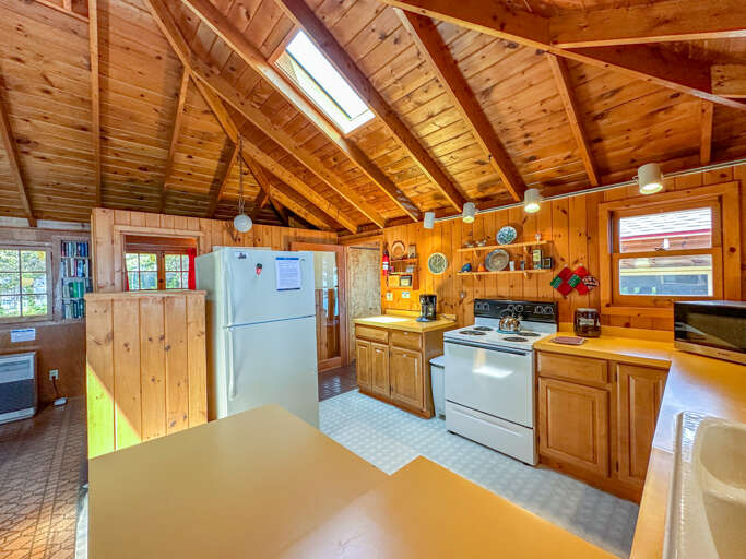 The kitchen is equipped with all you will need to prepare a home cooked meal, just bring food!