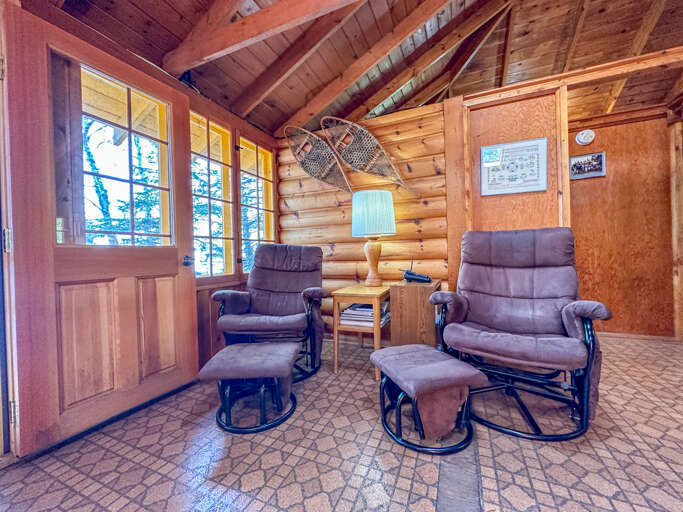 Sitting area off of the living room.