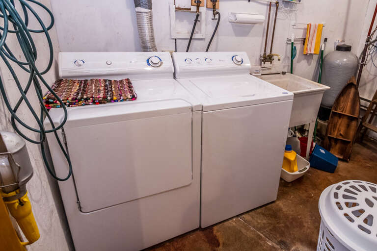 No need to overpack when staying at North Haven as it also features a washer and dryer.