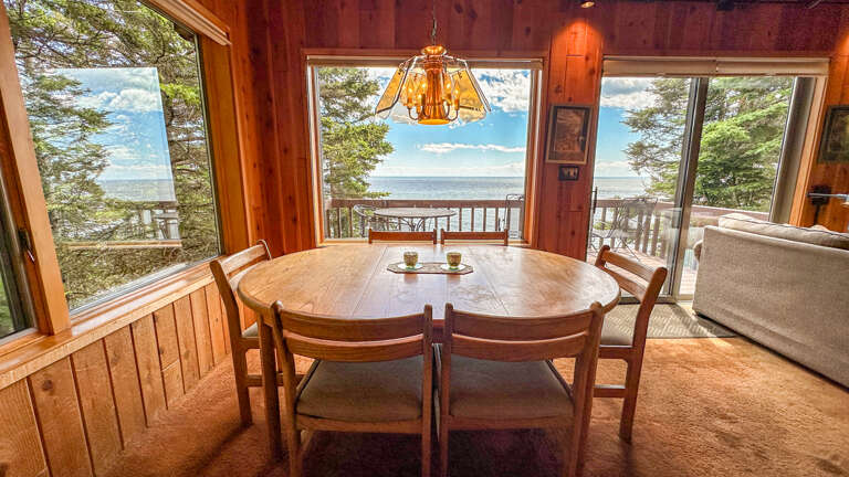 Lake Superior views from the dining room. Lake Superior views from the dining room.