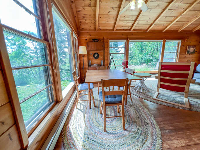 The dining area is also a great for family game night.
