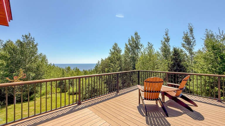 Lake Superior views from the deck.