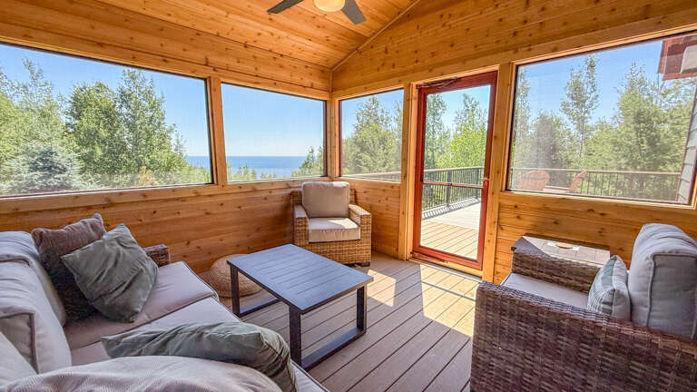 Sunroom off of the living area.