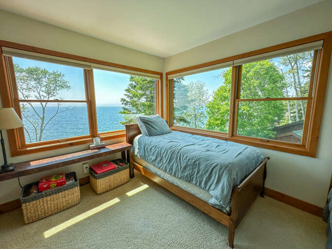 Not to be outdone by the other bedrooms, Bedroom 4 has incredible Lake Superior views!