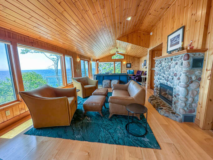 Foxfire features a large open living area.