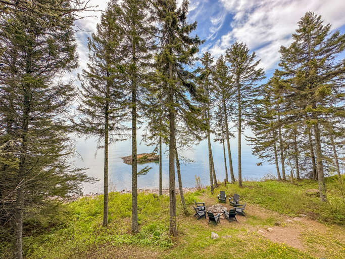 View from the deck off of the dining room.